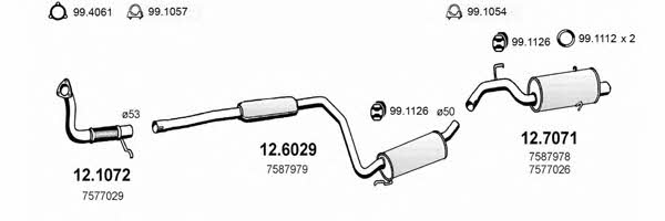  ART0597 Система випуску відпрацьованих газів ART0597: Приваблива ціна - Купити у Польщі на 2407.PL!