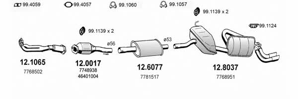  ART0681 Система випуску відпрацьованих газів ART0681: Приваблива ціна - Купити у Польщі на 2407.PL!