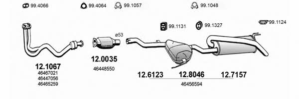  ART0712 Система випуску відпрацьованих газів ART0712: Приваблива ціна - Купити у Польщі на 2407.PL!