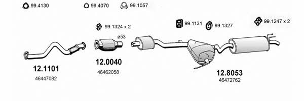  ART0717 Exhaust system ART0717: Buy near me in Poland at 2407.PL - Good price!