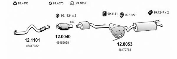  ART0718 Exhaust system ART0718: Buy near me in Poland at 2407.PL - Good price!