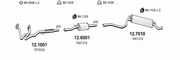 ART0831 Система випуску відпрацьованих газів ART0831: Приваблива ціна - Купити у Польщі на 2407.PL!