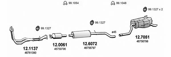  ART0881 Система выпуска отработаных газов ART0881: Отличная цена - Купить в Польше на 2407.PL!