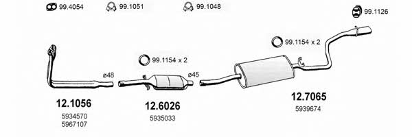  ART0891 Система випуску відпрацьованих газів ART0891: Приваблива ціна - Купити у Польщі на 2407.PL!