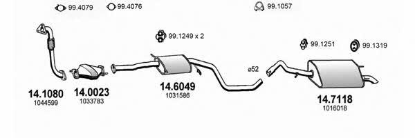 Asso ART0897 Exhaust system ART0897: Buy near me in Poland at 2407.PL - Good price!