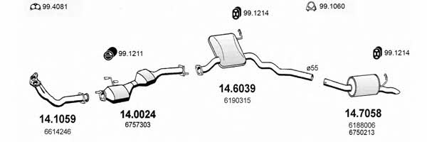  ART0930 Exhaust system ART0930: Buy near me in Poland at 2407.PL - Good price!