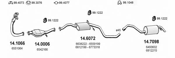 Asso ART1089 Układ wydechowy ART1089: Atrakcyjna cena w Polsce na 2407.PL - Zamów teraz!