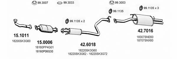 Asso ART1124 Система випуску відпрацьованих газів ART1124: Приваблива ціна - Купити у Польщі на 2407.PL!