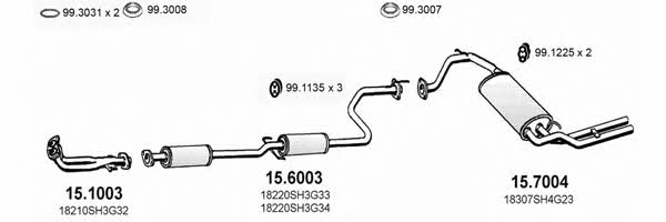 Asso ART1141 Exhaust system ART1141: Buy near me in Poland at 2407.PL - Good price!