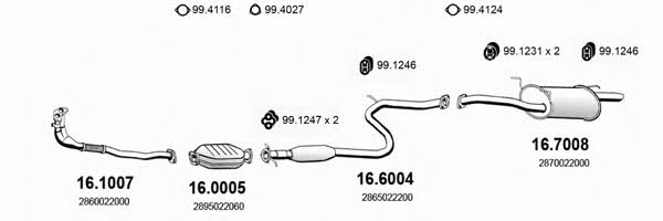  ART1153 Exhaust system ART1153: Buy near me in Poland at 2407.PL - Good price!