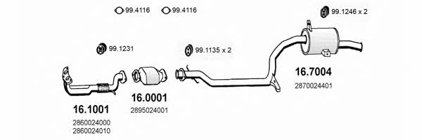 Asso ART1172 Exhaust system ART1172: Buy near me in Poland at 2407.PL - Good price!