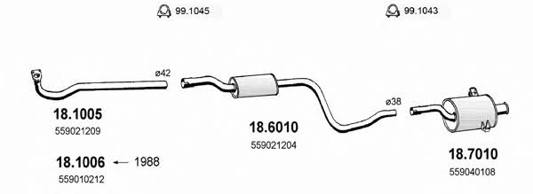 Asso ART1180 Abgasanlage ART1180: Kaufen Sie zu einem guten Preis in Polen bei 2407.PL!