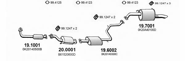  ART1200 Exhaust system ART1200: Buy near me in Poland at 2407.PL - Good price!