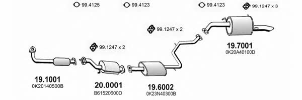  ART1202 Exhaust system ART1202: Buy near me in Poland at 2407.PL - Good price!