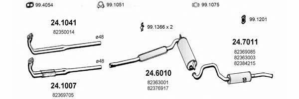 Asso ART1226 Exhaust system ART1226: Buy near me in Poland at 2407.PL - Good price!
