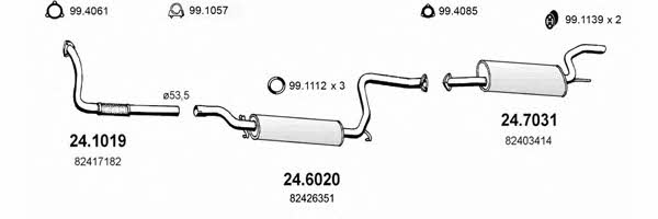  ART1269 Exhaust system ART1269: Buy near me in Poland at 2407.PL - Good price!