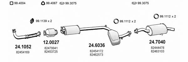 Asso ART1297 Система випуску відпрацьованих газів ART1297: Приваблива ціна - Купити у Польщі на 2407.PL!