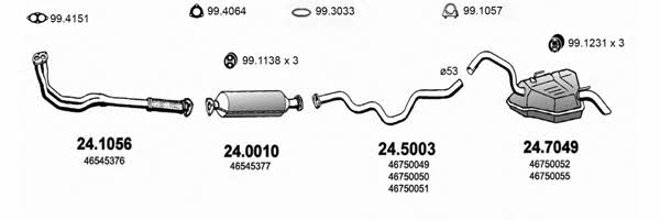 Asso ART1318 Exhaust system ART1318: Buy near me in Poland at 2407.PL - Good price!