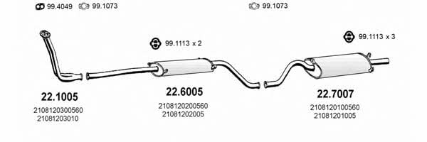 Asso ART1338 Exhaust system ART1338: Buy near me in Poland at 2407.PL - Good price!