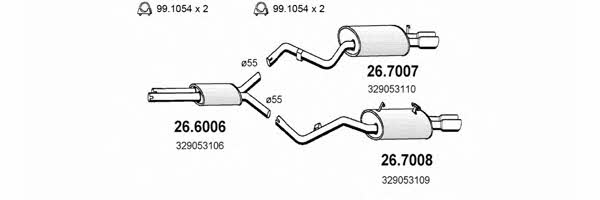  ART1361 Exhaust system ART1361: Buy near me in Poland at 2407.PL - Good price!