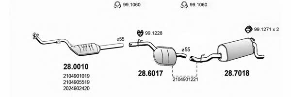  ART1407 Система випуску відпрацьованих газів ART1407: Приваблива ціна - Купити у Польщі на 2407.PL!