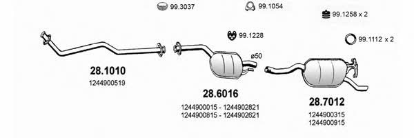 Asso ART1432 Система випуску відпрацьованих газів ART1432: Приваблива ціна - Купити у Польщі на 2407.PL!
