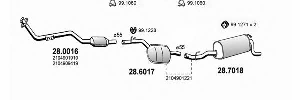  ART1456 Система випуску відпрацьованих газів ART1456: Приваблива ціна - Купити у Польщі на 2407.PL!