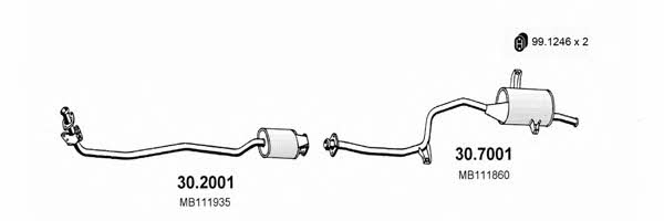 Asso ART1466 Exhaust system ART1466: Buy near me in Poland at 2407.PL - Good price!