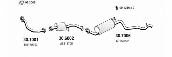 Asso ART1480 Exhaust system ART1480: Buy near me in Poland at 2407.PL - Good price!