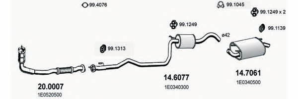  ART1483 Система випуску відпрацьованих газів ART1483: Приваблива ціна - Купити у Польщі на 2407.PL!