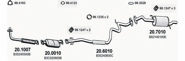  ART1484 Exhaust system ART1484: Buy near me in Poland at 2407.PL - Good price!