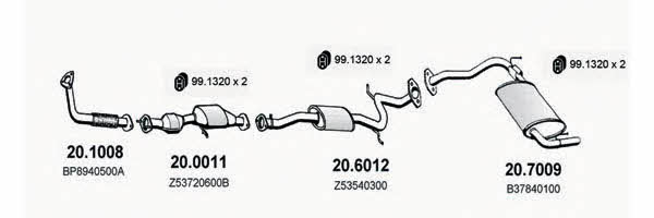 Asso ART1521 Exhaust system ART1521: Buy near me at 2407.PL in Poland at an Affordable price!