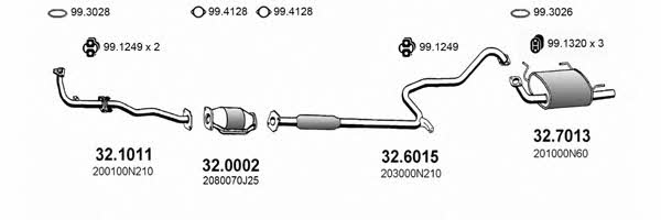Asso ART1526 Система випуску відпрацьованих газів ART1526: Приваблива ціна - Купити у Польщі на 2407.PL!