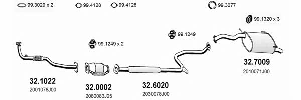 Asso ART1542 Exhaust system ART1542: Buy near me in Poland at 2407.PL - Good price!