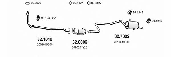  ART1555 Exhaust system ART1555: Buy near me in Poland at 2407.PL - Good price!