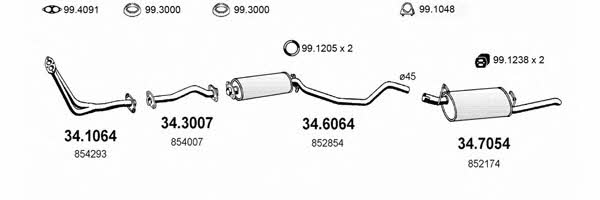 Asso ART1618 Exhaust system ART1618: Buy near me at 2407.PL in Poland at an Affordable price!