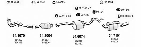 Asso ART1644 Abgasanlage ART1644: Kaufen Sie zu einem guten Preis in Polen bei 2407.PL!