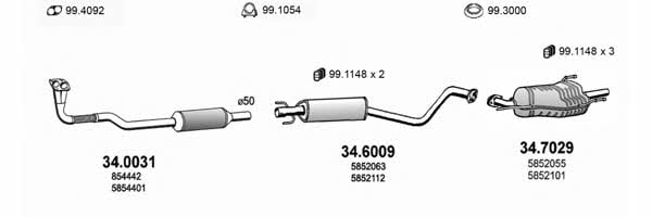  ART1668 Система выпуска отработаных газов ART1668: Отличная цена - Купить в Польше на 2407.PL!