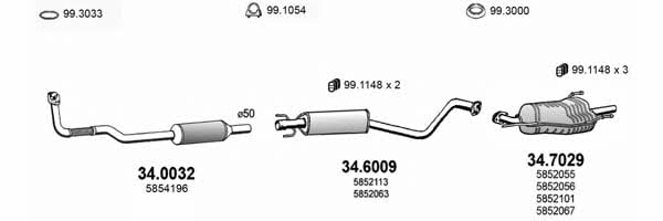 Asso ART1670 Система випуску відпрацьованих газів ART1670: Купити у Польщі - Добра ціна на 2407.PL!
