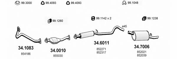  ART1679 Exhaust system ART1679: Buy near me in Poland at 2407.PL - Good price!