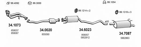  ART1697 Abgasanlage ART1697: Kaufen Sie zu einem guten Preis in Polen bei 2407.PL!