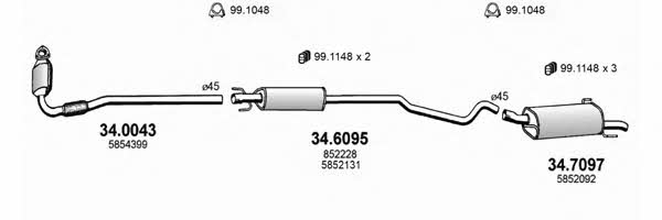 Asso ART1720 Abgasanlage ART1720: Bestellen Sie in Polen zu einem guten Preis bei 2407.PL!