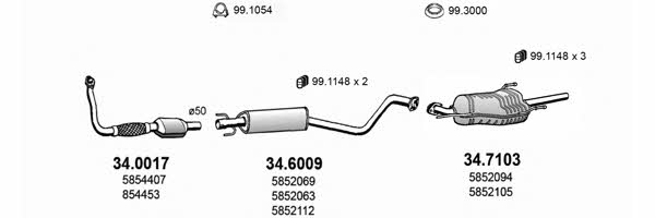  ART1731 Abgasanlage ART1731: Kaufen Sie zu einem guten Preis in Polen bei 2407.PL!