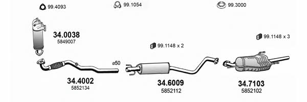  ART1743 Abgasanlage ART1743: Kaufen Sie zu einem guten Preis in Polen bei 2407.PL!