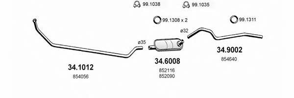 Asso ART1759 Exhaust system ART1759: Buy near me in Poland at 2407.PL - Good price!