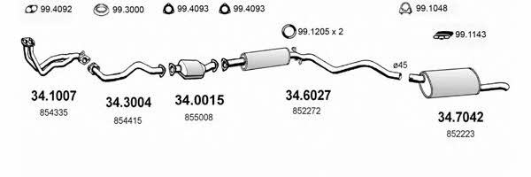  ART1801 Система выпуска отработаных газов ART1801: Отличная цена - Купить в Польше на 2407.PL!