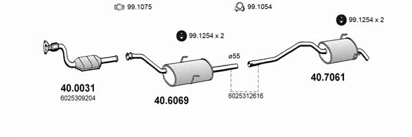 Asso ART2021 Система випуску відпрацьованих газів ART2021: Приваблива ціна - Купити у Польщі на 2407.PL!
