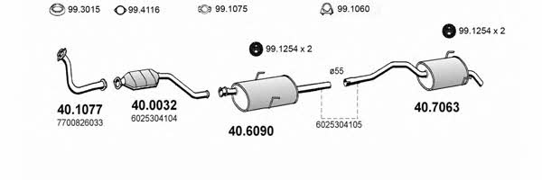 Asso ART2022 Система випуску відпрацьованих газів ART2022: Купити у Польщі - Добра ціна на 2407.PL!