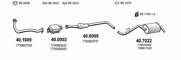 Asso ART2087 Exhaust system ART2087: Buy near me in Poland at 2407.PL - Good price!