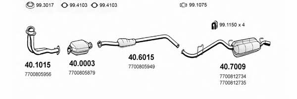 Asso ART2092 Exhaust system ART2092: Buy near me in Poland at 2407.PL - Good price!